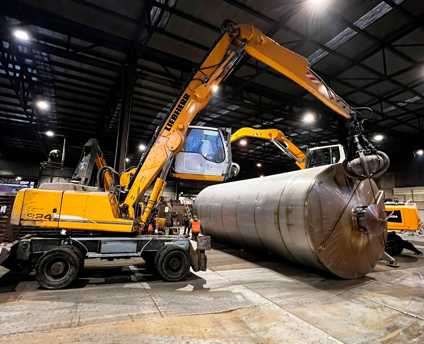 Sammlung von industriellen Abfällen