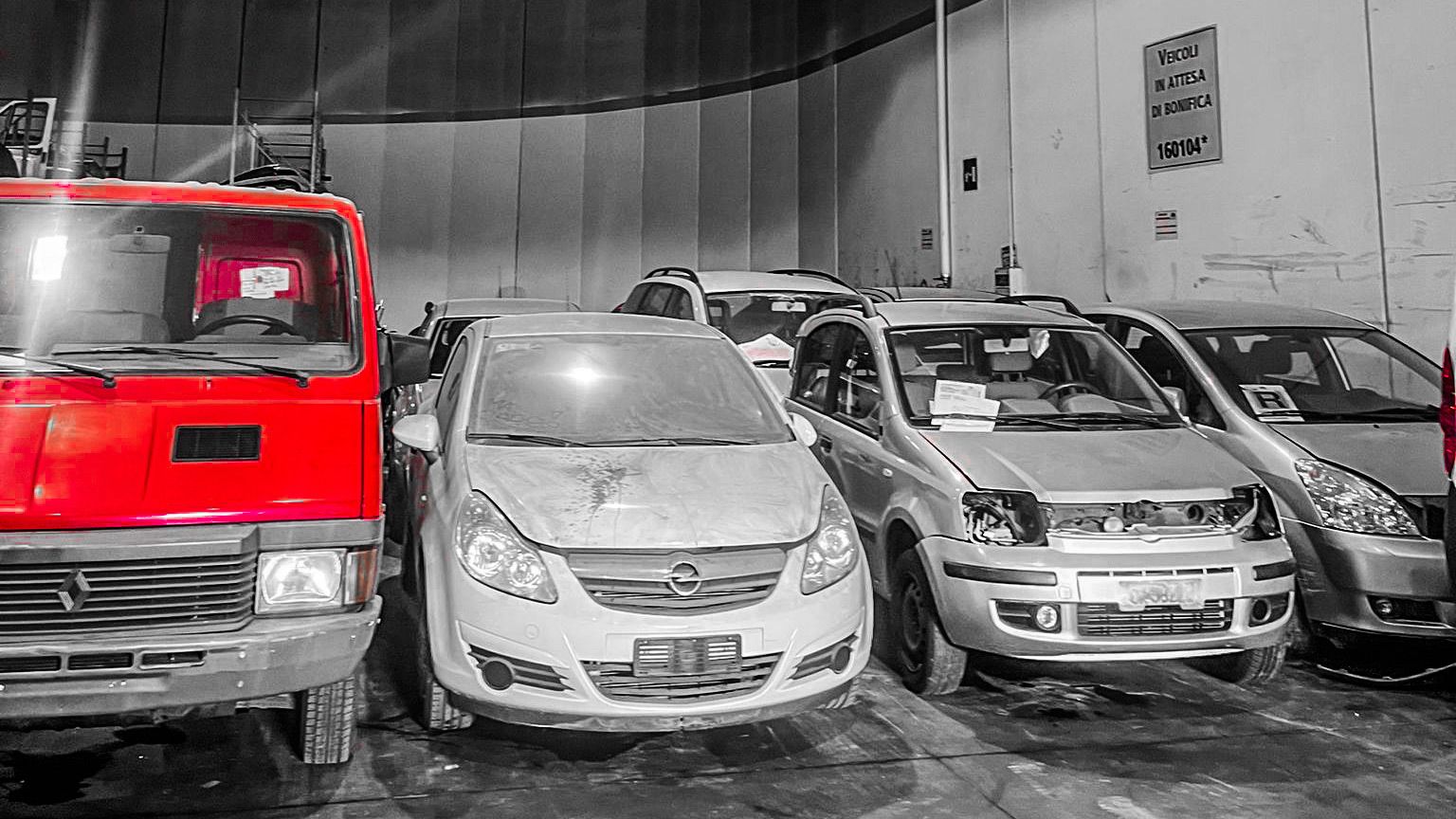 Verschrottung der Fahrzeuge